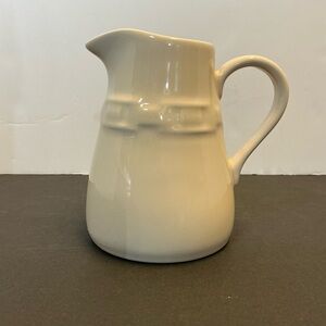 Longaberger Woven Traditions Ivory Creamer Small Pitcher Basket Weave